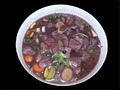 Rehgulasch Marinade nach 24 Std